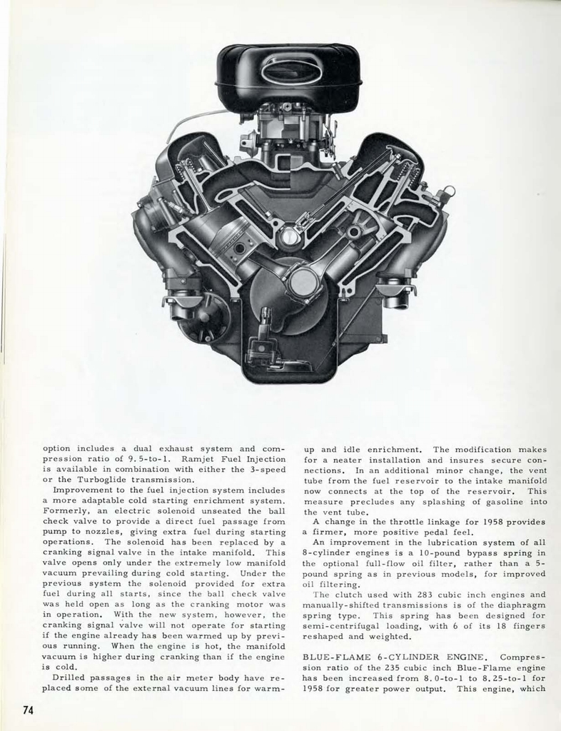 1958 Chevrolet Engineering Features Booklet Page 64
